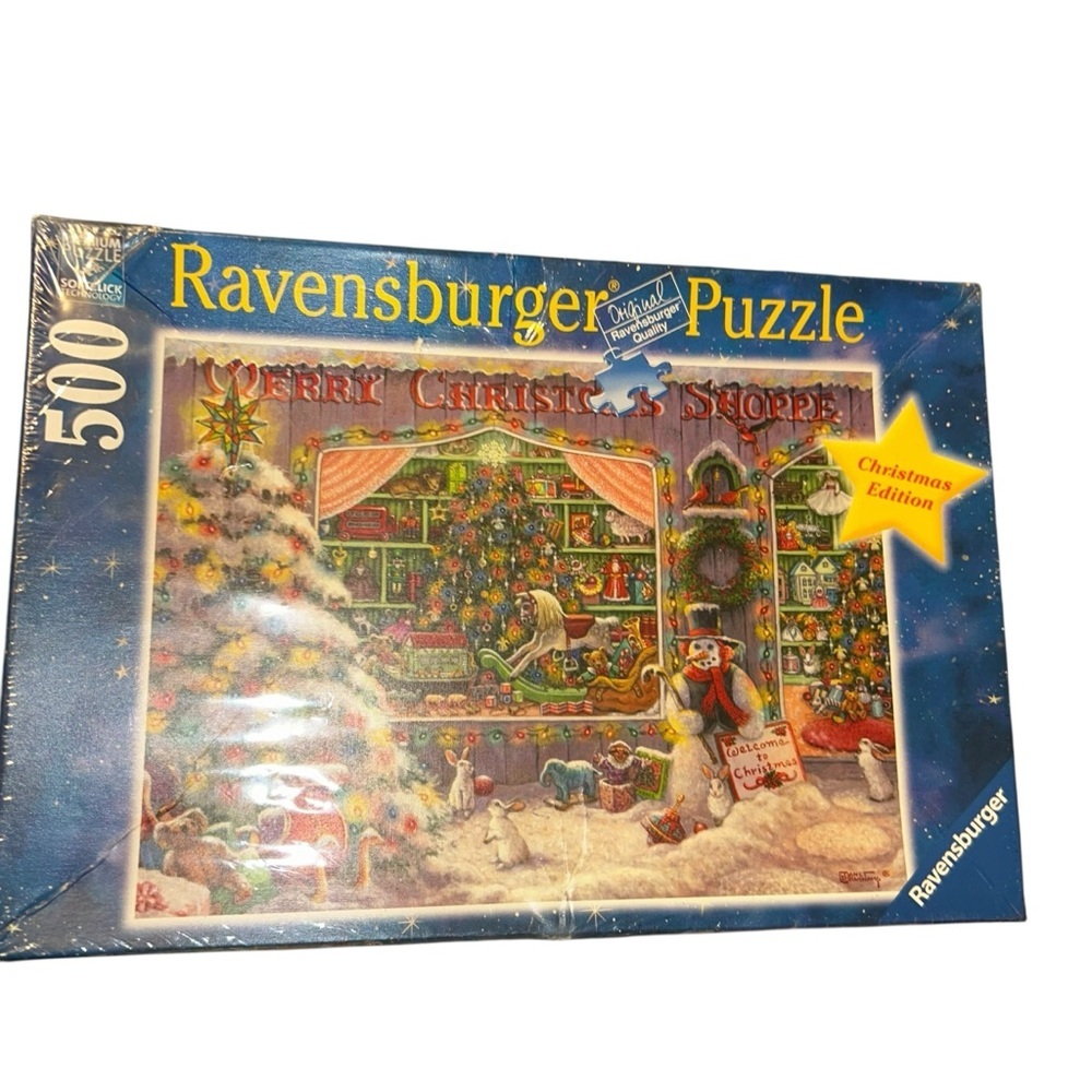 New Ravensburger 500pcs Jigsaw Puzzle Merry Christmas shoppe Edition #165346